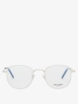 Metallic Round metal glasses | Saint Laurent | MATCHESFASHION UK Round metal glasses | Saint Laurent