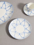 White Serenity porcelain dessert plate | THEMIS Z | MATCHES UK Serenity porcelain dessert plate | THEMIS Z