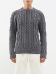 Grey Cable-knit wool sweater | Sunflower | MATCHESFASHION UK Cable-knit wool sweater | Sunflower