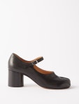 Black Tabi 60 leather Mary Jane pumps | Maison Margiela | MATCHESFASHION UK Tabi 60 leather Mary Jane pumps | Maison Margiela