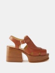 Brown Laric 90 leather sandals | Gabriela Hearst | MATCHES UK Laric 90 leather sandals | Gabriela Hearst