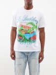 아미리 화이트 X Eden Rock printed cotton-jersey T-shirt | 매치스패션, 모던 럭셔리 온라인 쇼핑 X Eden Rock printed cotton... 