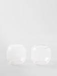 Transparent Set of two Velasca Acqua glass tumblers | R+D.LAB | MATCHES UK Set of two Velasca Acqua glass tumblers | R+D.LAB 