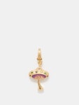마리 리히텐베르크 골드 Mushroom sapphire & 14kt gold charm | 매치스패션, 모던 럭셔리 온라인 쇼핑 Mushroom sapphire & 14kt gold... 