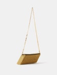 Metallic Parallelogram crystal-embellished clutch | Kara | MATCHES UK Parallelogram crystal-embellished clutch | Kara
