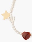 Heart-charm pearl necklace | Timeless Pearly | MATCHESFASHION UK