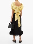 Vita polka-dot puff-sleeve linen-blend top | Shrimps | MATCHESFASHION UK