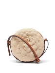 Valentino Garavani Valentino Atelier round petal-effect canvas cross-body bag Neutral｜MATCHESFASHION... 