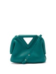 Bottega Veneta Bottega Veneta Point leather clutch bag Green｜MATCHESFASHION（マッチズファッション) Point leather clutch... 
