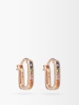 Raphaele Canot ラファエル キャノ サファイア 18Kローズゴールドフープピアス メタリック｜MATCHESFASHION（マッチズファッション)... 