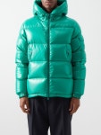 Moncler モンクレール エクリンス フーデッドダウンジャケット グリーン｜MATCHESFASHION（マッチズファッション) エクリンス... 