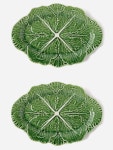 Set of two cabbage earthenware platters Green Bordallo Pinheiro | MATCHESFASHION FR Set of two cabbage earthenware platters... 