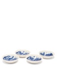 1882 x Faye Toogood 1882 x Faye Toogood Set of four Indigo Storm earthenware bowls Neutral｜MATCHESFASHION... 