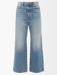 Blue Jordan splatter-print flared jeans | Khaite | MATCHESFASHION UK Jordan splatter-print flared jeans | Khaite