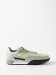 Green S0202 ripstop and suede trainers | Stone Island | MATCHESFASHION UK S0202 ripstop and suede trainers | Stone Island