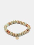 Happy Face diamond, gold & jasper beaded bracelet Brown multi Sydney Evan | MATCHESFASHION FR Happy Face diamond, gold & jasper... 