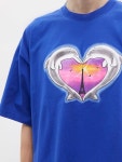 Oversized dolphin heart-print cotton T-shirt | Vetements | MATCHESFASHION AU