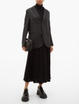 Single-breasted chalk-striped wool-twill blazer | Edward Crutchley | MATCHESFASHION.COM UK