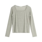 팔영해밀솔라 | 아뜨랑스 - (국내제작)(MADE/데일리템/만능이너) 솔라 쫀쫀 스퀘어넥 소프트 긴팔 티셔츠 (국내제작)(MADE/데일리템/만능이너) 솔라 쫀쫀...