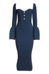 [셀프포트레이트]여성 립 디테일 미디 드레스 - ATNY 여성 립 디테일 미디 드레스