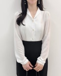 오드리버블 여자 면접복장 면접블라우스 화이트 10종