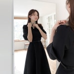 ♡악녀일기♡원피스쇼핑몰,결혼식원피스,정장원피스,예쁜원피스,결혼식복장,결혼식코디,돌잔치원피스 [아나운서 협찬] 미넬 플레어 원피스... 