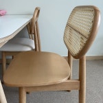 홈리 데일리 라탄 원목형 원목 식탁의자 - 에누리 가격비교