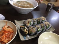 국수사랑잔치국수참치치즈김밥