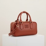 미우미우 여성 아르카디 러스트 토트백 5BB142 ACR3 F0033