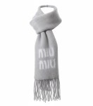 MIU MIU 25FW 5FS062 2CQD F0031 (로고 모헤어 스카프)