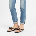 클리어런스발렌티노 5W2S0552 PVS 0NO (S0552 PVS 0NO) 락스터드 리본 통 플립플랍 슬리퍼