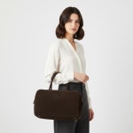 미우미우 25FW 다크브라운 스웨이드 보 토트백 5BB117 2CSS F0003