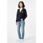 꼼데가르송 AX-N062-051 2 PLAY 플레이 화이트 하트 와펜 브이넥 공용 가디건