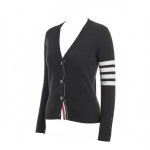 THOM BROWNE 25FW 클래식 캐시미어 4-바 브이넥 가디건 (FKC001A 00011 025) - B