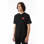 꼼데가르송 AX-T340-051 1 (P1T340 1) PLAY 플레이 백 레드 하트 와펜 공용 반팔티