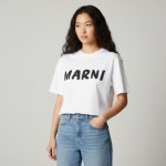 마르니 THJET49EPH USCS11 LOW01 로고 여성 반팔티