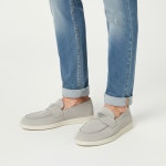 PRADA 26SS 삼각로고 스웨이드 로퍼 (2DG124 G001 103 F0424)