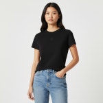 알렉산더왕 WANG 센터로고 반팔 여성 티셔츠 4CC3241521 001