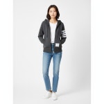 톰브라운 SS26 여성 루프백 4바 후드 집업 FJT001A 00535 025 톰브라운  SS26 여성 루프백 4바 후드 집업 FJT001A 00535 025