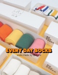 빅클 [매일양말] 쫀쪼니 중목 패션양말 5켤레 5days 세트