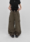 블랙업 (UNISEX) 이오네 와이드 카고팬츠