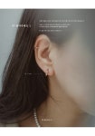 블링유 14k 베이직 2mm 라운드 링 귀걸이 [9/11/13mm]