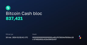 Bitcoin Cash Bloc 837421