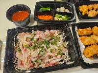 안동 깻잎막회 새로생긴 배달맛집 막회, 굴튀김 맛있어요!