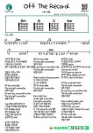 Off The Record(IVE) 오프 더 레코드(아이브) 쉬운 기타 코드 악보 Guitar Easy Chord Sheet Music