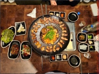 231127, 2)제주여행 1일차, 서귀포 칼호텔 & 서귀집 식당 흑돼지구이&올레길6코스 - 아내와 함께 - 2023년 국내여행 - 동하의 힘찬새발걸음... 