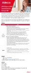 [(주)아데코코리아] [외국계 Agency/송파] Sales & Marketing Mananer 정규직 채용 - 사람인