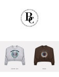 비치스앤크림(BEACHES & CREAM) CROP FITLAUREL EST.2023 SWEAT SHIRT-HEATHER GRAY | GVG 스토어. 전 세계직배송.