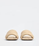 Womens Rubber Lido Flat Sandals in Cane Sugar | Bottega Veneta® SG
