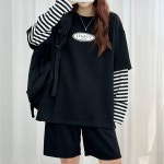 ♥불량소녀♥ 이뻐지는 쇼핑몰 불량소녀입니다 ♥ 나랑놀자 레이어드 긴팔티